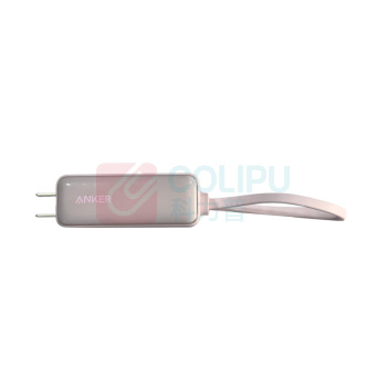 安克 ANKER 三合一能量棒 充电宝充电器 自带Type-C线 30W快充 A1636 5000毫安 (樱花粉)