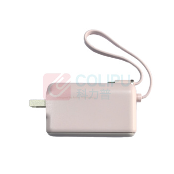安克 ANKER 三合一能量棒 充电宝充电器 自带Type-C线 30W快充 A1636 5000毫安 (樱花粉)
