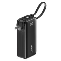 安克 ANKER 三合一能量棒 充电宝充电器 自带Type-C线 30W快充 A1637 10000毫安 (能量黑)