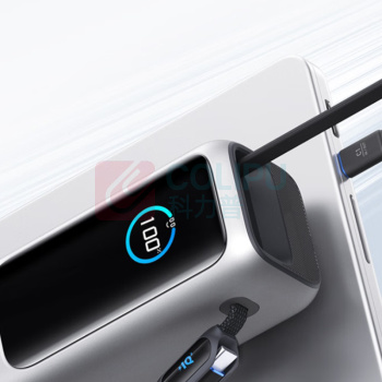 安克 ANKER 自带伸缩线 A1695 165W 25000毫安 (银色)