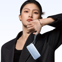 安克 ANKER 三合一能量棒充电宝自带线充电器10000毫安大容量30W快充插头 A1637