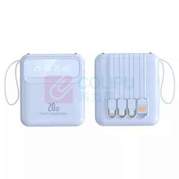 固逸 自带线移动电源 NYC-05 10000mAh