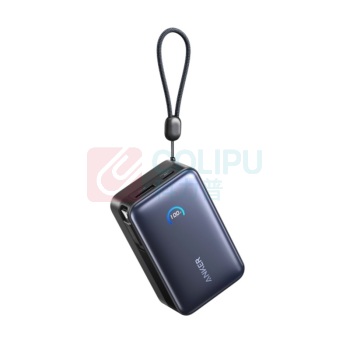 安克 ANKER 能量盒伸缩线充电宝 A1638 10000毫安 45W快充 (颜色随机)