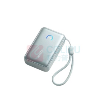 安克 ANKER 自带伸缩线充电宝 A1638 10000mAh 45W (浅松绿)