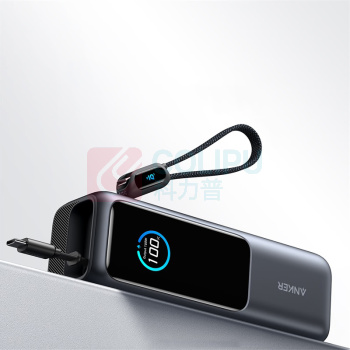 安克 ANKER 充电宝 A1659 165W充电宝超大容量自带伸缩线25000毫安 (黑色)