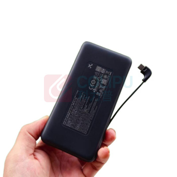 安克 ANKER 自带type-c线充电宝 快充移动电源 A110E 20000毫安 (黑色)