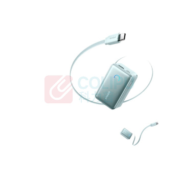安克 ANKER 45W自带伸缩线快充 充电宝 移动电源 A1638 10000毫安 (白色)