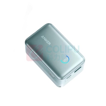 安克 ANKER 45W自带伸缩线快充 充电宝 移动电源 A1638 10000毫安 (绿色)