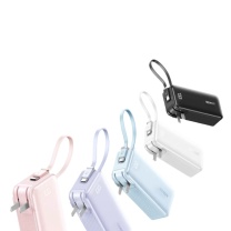安克 ANKER 充电宝 A1637 10000mAh|30W快充|自带Type-c线 (星光粉)