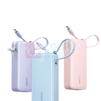 安克 ANKER 充电宝 A1637 10000mAh|30W快充|自带Type-c线 (星光粉)