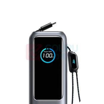 安克 ANKER 能量舱充电宝 A1695 自带线165W/25000毫安 (锖色)