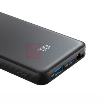 安克 ANKER 自带线数显移动电源 22.5W快充 A110D 10000mAh (黑色,白色随机发货)