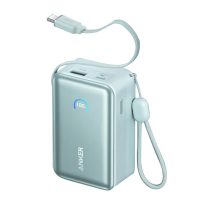 安克 ANKER 自带伸缩线移动电源 A1638 10000毫安45W (绿色)
