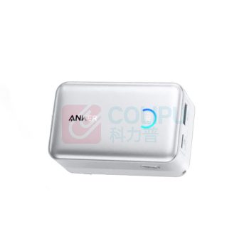 安克 ANKER 自带伸缩线移动电源 A1638 10000毫安45W (白色)