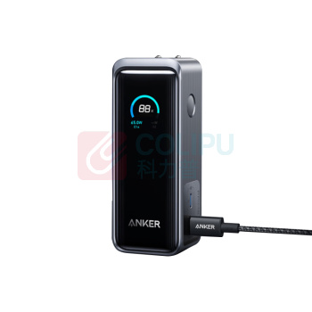 安克 ANKER Prime移动电源自带插头快充线 A1339 9600毫安65W (黑色)