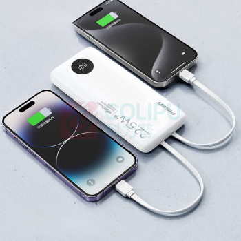 品胜 PISEN 自带双线充电宝 KC-DY08 10500毫安 22.5W (白色)