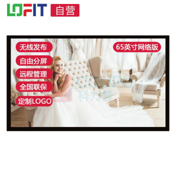 洛菲特 广告机 LFT65QX-GA1 65英寸 壁挂 (黑色)