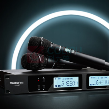 得胜 TAKSTAR 无线麦克风 TS-3380 一拖二 (黑色)