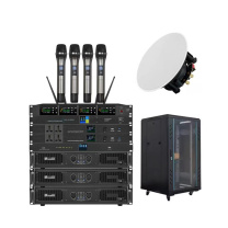 宏视道 HOSODO 展厅音频扩声设备套装 HSD-4000S (话筒+反馈抑制器+电源时序器+音频处理器+吸顶音箱+功放) 含安装及调试