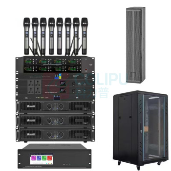 宏视道 HOSODO 会议室音频扩声设备套装 HSD-8000S (话筒+反馈抑制器+电源时序器+音频处理器+音响+功放+无缝矩阵) 含安装及调试