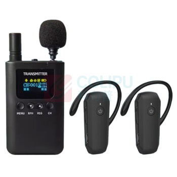 宏视道 HOSODO 讲解器 85T*1+85R*20 1个发射器+20个接收器 (黑色) 一对多1讲20听不入耳景区博物馆导游讲解器