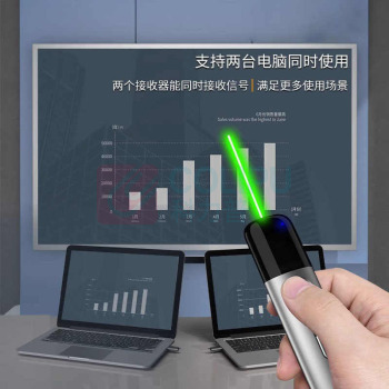 大行 ASiNG 一拖二激光笔 A17 接收器*2+数据线