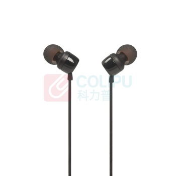 JBL 有线耳机 T110 入耳式 有线耳机 黑色