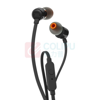 JBL 有线耳机 T110 入耳式 有线耳机 黑色