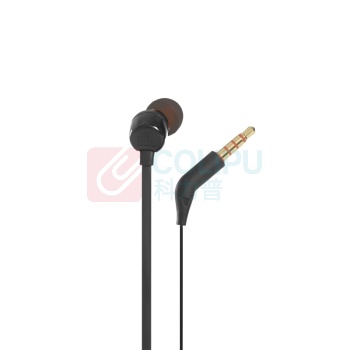 JBL 有线耳机 T110 入耳式 有线耳机 黑色