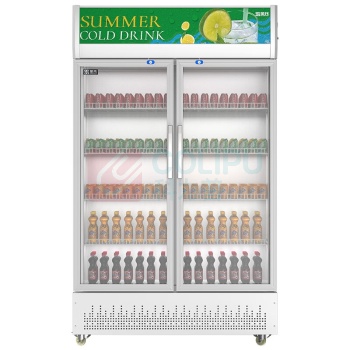 圣托 Shentop 立式 直冷双门水果饮料冷藏展示柜冰柜 STLW-ZC2 580升