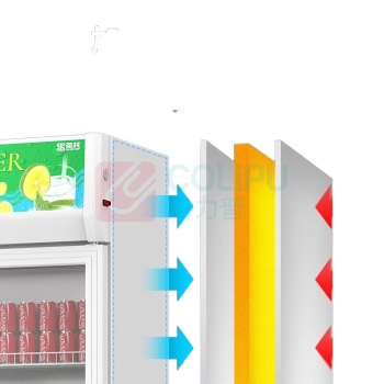 圣托 Shentop 立式 直冷双门水果饮料冷藏展示柜冰柜 STLW-ZC2 580升