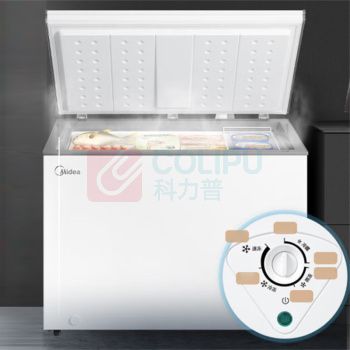 美的 Midea 一级能效 定频直冷卧式单温冷藏冷冻转换冷柜 BD/BC-301KM(E) 301升 (白色系)