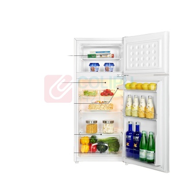 奥马 Homa 双门省电小冰箱 BCD-125H 125L (白色) 租房宿舍冷藏冷冻两用 双开门两门二门
