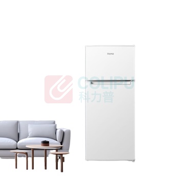 奥马 Homa 双门省电小冰箱 BCD-125H 125L (白色) 租房宿舍冷藏冷冻两用 双开门两门二门