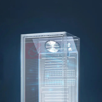 美的 Midea 冰箱 SC-318GM(EB) 黑色 (黑色) 展示柜冷藏保鲜柜风冷循环台式单门饮料柜蛋糕柜鲜花柜酒水水果玻璃冰箱冰柜