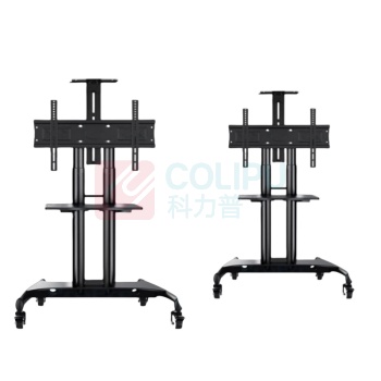 ProPre 电视移动推车 32-75英寸 承重: 45.5KG 一体机:3255英寸 调节高度:12101710MM 适用孔距:100*100600*400MM 带顶部托盘