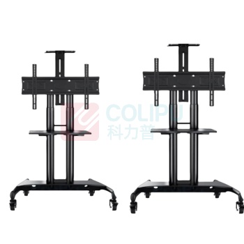 ProPre 电视移动推车 32-75英寸 承重: 45.5KG 一体机:3255英寸 调节高度:12101710MM 适用孔距:100*100600*400MM 带顶部托盘