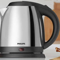 飞利浦 PHILIPS 电水壶 热水壶 暖水壶 开水壶 家用 小巧 快捷 烧水壶 HD9307/19 304食品级不锈钢 1800W 1.2L (银灰)