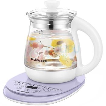 格来德 grelide 养生壶 1.8L大容量G118E (浅紫色) 电水壶