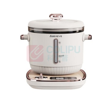 艾贝丽 多功能养生壶套装 ABL-TZ1812 养生壶1.8L+电煮锅1.2L (乳白色)