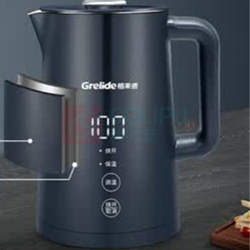 格来德 grelide 烧水壶 D2217E 316L不锈钢,恒温,1.7L (爵士蓝)