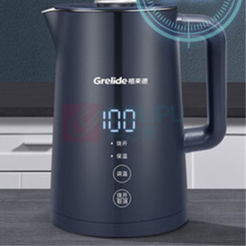 格来德 grelide 烧水壶 D2217E 316L不锈钢,恒温,1.7L (爵士蓝)