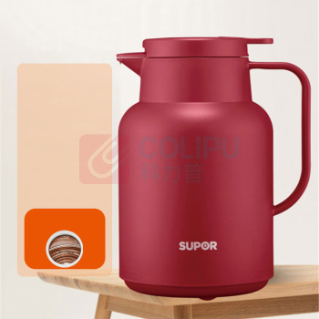 苏泊尔 SUPOR 玻璃内胆保温壶 KC145GJ50 1.45L (红色)