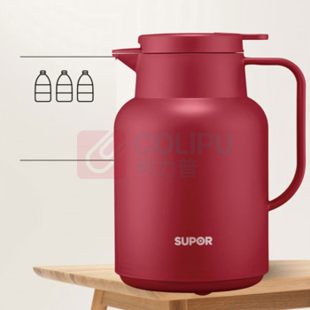 苏泊尔 SUPOR 玻璃内胆保温壶 KC145GJ50 1.45L (红色)
