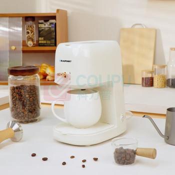 蓝宝 Blaupunkt 咖啡机家用小型咖啡壶半自动美式咖啡机煮茶器泡茶壶 BP-KF101A (白色)