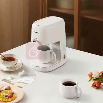 蓝宝 Blaupunkt 咖啡机家用小型咖啡壶半自动美式咖啡机煮茶器泡茶壶 BP-KF101A (白色)