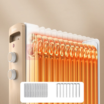 美的(Midea) 电热油汀 NY2213-18GW 1个/个 销售单位:个 (电热油汀\220V 2.2kW) (计量单位:个)
