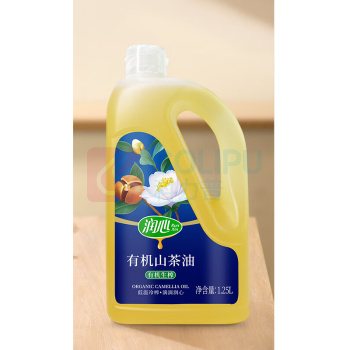 润心 有机生榨山茶油 1.25L 食用茶籽油小桶装