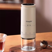 Mongdio 电动按键款磨豆机 MD-M02 19.5*7cm (奶杏色)