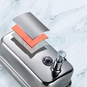 莫顿 MODUN 手动不锈钢皂液器 MD-1618 酒店壁挂皂液瓶